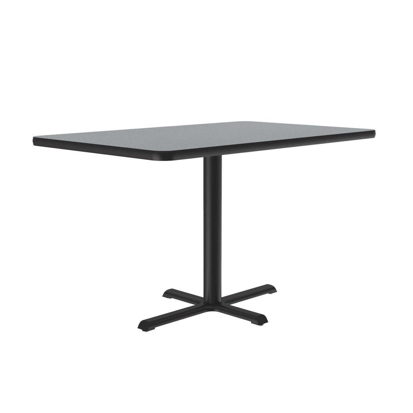Correll Rectangular Commercial Laminate Café and Breakroom Table with Cast Iron Base 30"W x 42"L x 29"H (COR - BCT3042TF - REC - XX) - SchoolOutlet