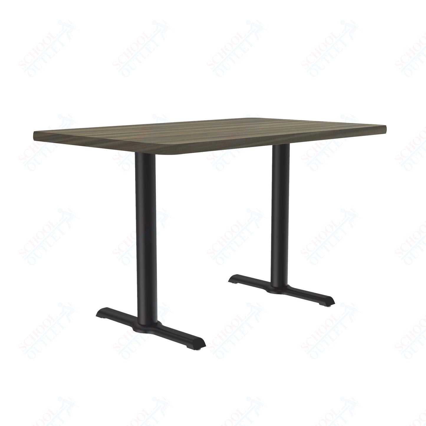 Correll 30"W x 48"L x 29"H Rectangular Deluxe High - Pressure Café Table with Cast Iron Base (COR - BTT3048 - REC - XX) - SchoolOutlet