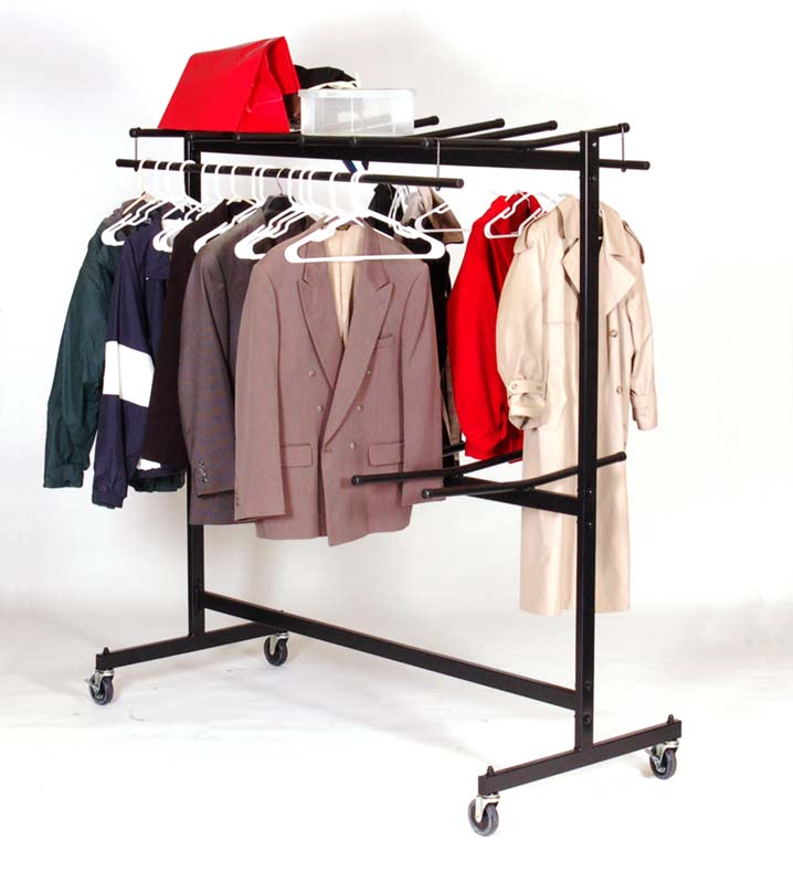 Correll - Hanging Folding Chair Cart with Coat Rack - 31" W x 68" L (C84 - C - 33) - SchoolOutlet