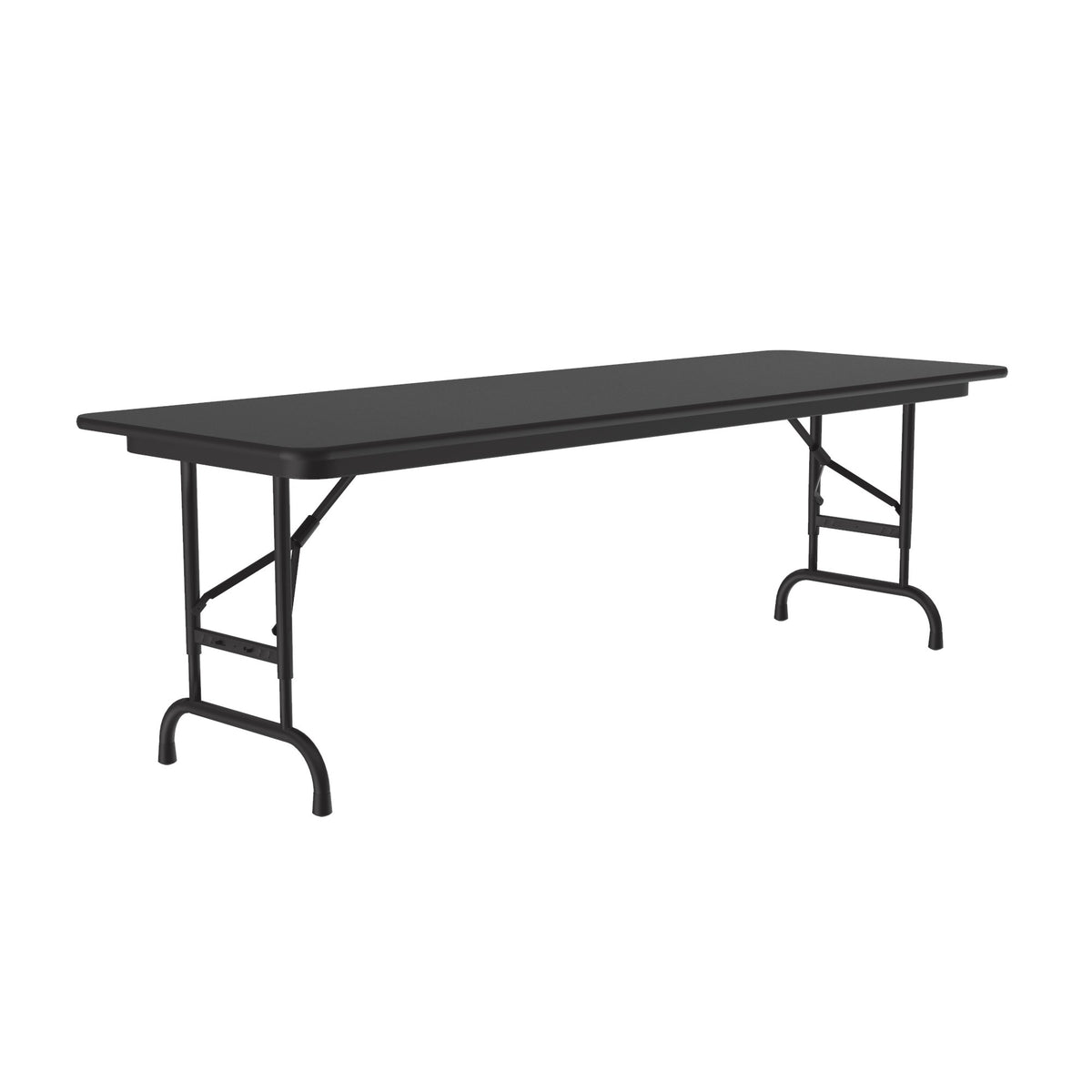 Correll Thermal Fused Laminate Top Folding Table, Adjustable Height 24"W x 72"L x 22" - 32"H (CFA2472TF - XX) - SchoolOutlet