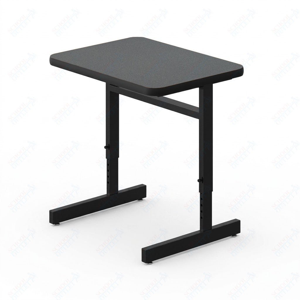 Correll Rectangular Adjustable Height Deluxe High-Pressure Top Computer/Student Desks 20"W x 27"L x 21-29"H Adjustable Height (COR-CSA2027-REC-XX) - SchoolOutlet