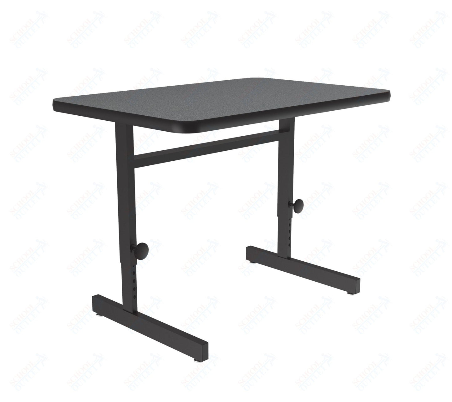 Correll Rectangular Adjustable Height Deluxe High - Pressure Top Computer/Student Desks 24"W x 36"L x 21 - 29"H Adjustable Height (COR - CSA2436 - REC - XX) - SchoolOutlet