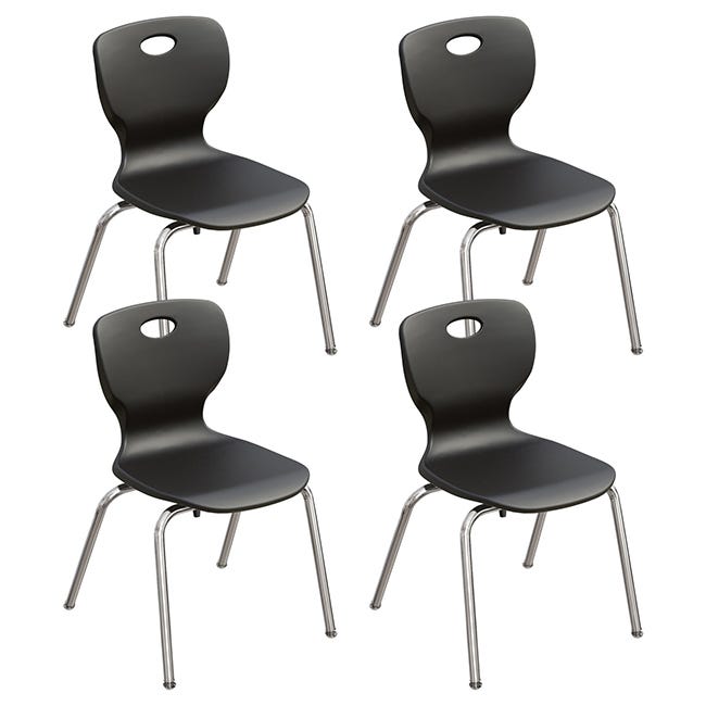 Correll - Classic Stacking Student Chair - 16" H - Set of 4 (CSCHR16 - XX) - SchoolOutlet
