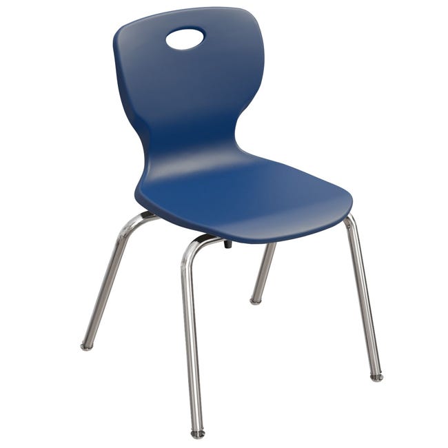 Correll - Classic Stacking Student Chair - 16" H - Set of 4 (CSCHR16 - XX) - SchoolOutlet