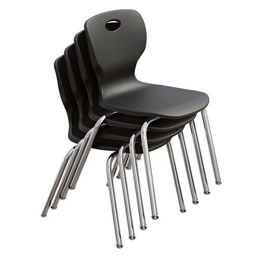 Correll - Classic Stacking Student Chair - 16" H - Set of 4 (CSCHR16 - XX) - SchoolOutlet