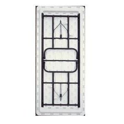 Correll - Counter Height commercial Grade Blow - Molded Plastic Folding Table - 30" W x 96" L x 36" H - Gray Granite/Black Frame (RS3096 - 23) - SchoolOutlet