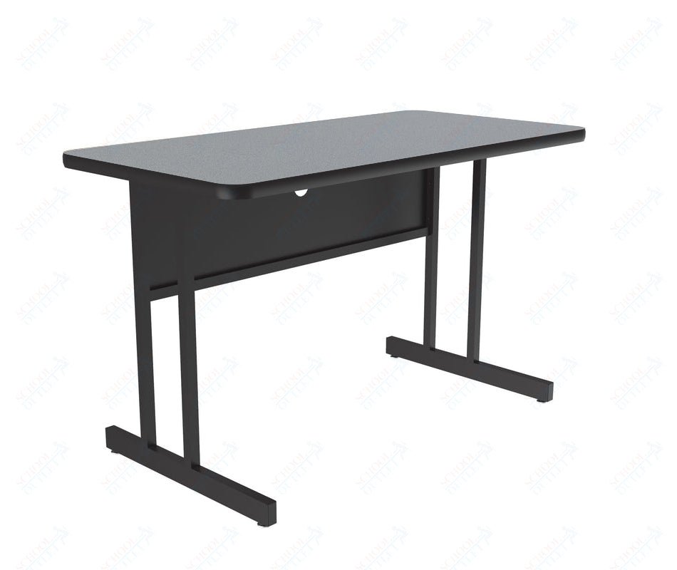 Correll Rectangular Desk Height Commercial Laminate Top Computer/Student Desks 24"W x 36"L x 29"H (COR - WS2436TF - REC - XX) - SchoolOutlet