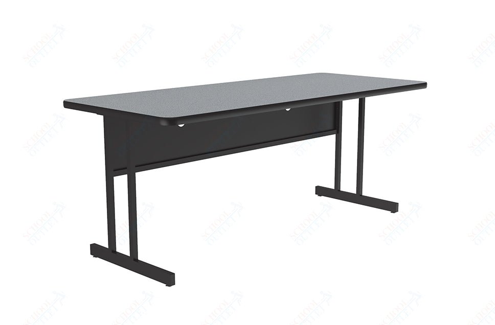 Correll Rectangular Desk Height Commercial Laminate Top Computer/Student Desks 30"W x 72"L x 29"H (COR - WS3072TF - REC - XX) - SchoolOutlet