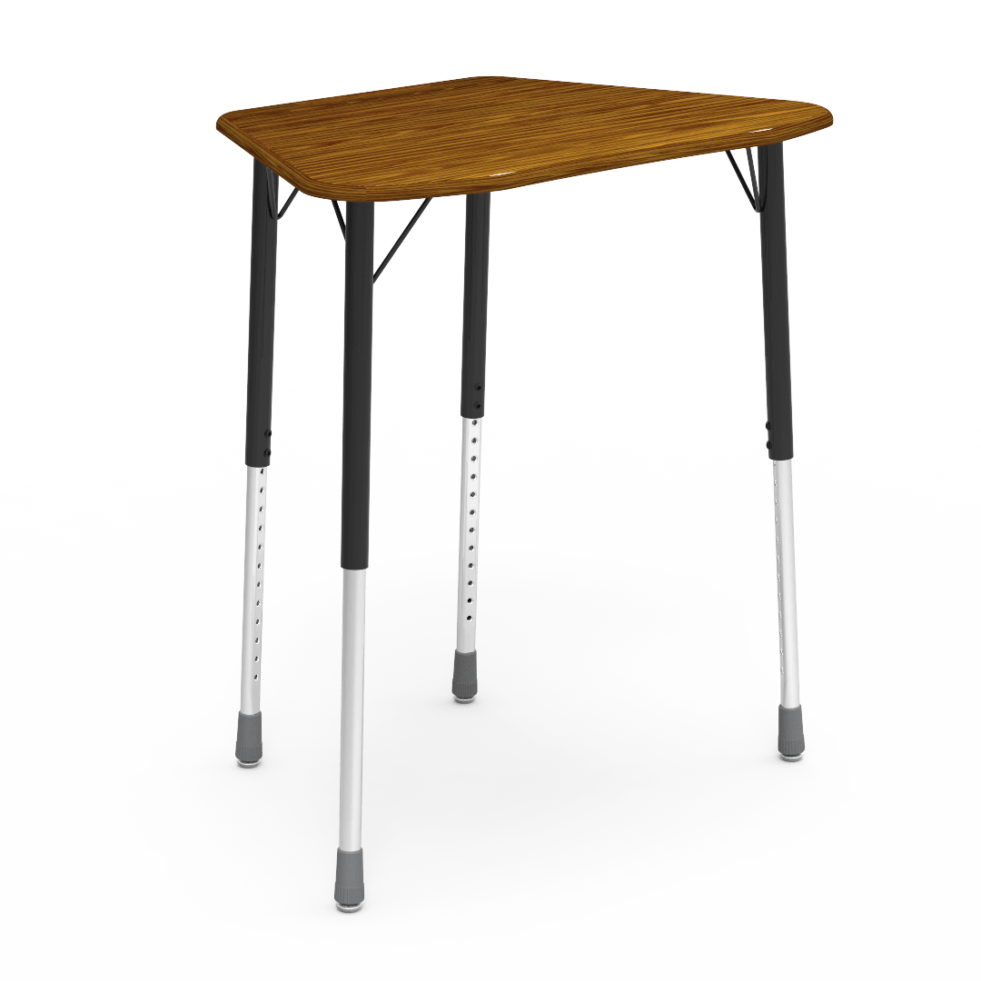 Virco ZOCTM - ZUMA Series Student Desk, Collaborative Shape Hard Plastic Top for 8-Desk Octagonal Grouping, 22"-34"H Adjustable Height
