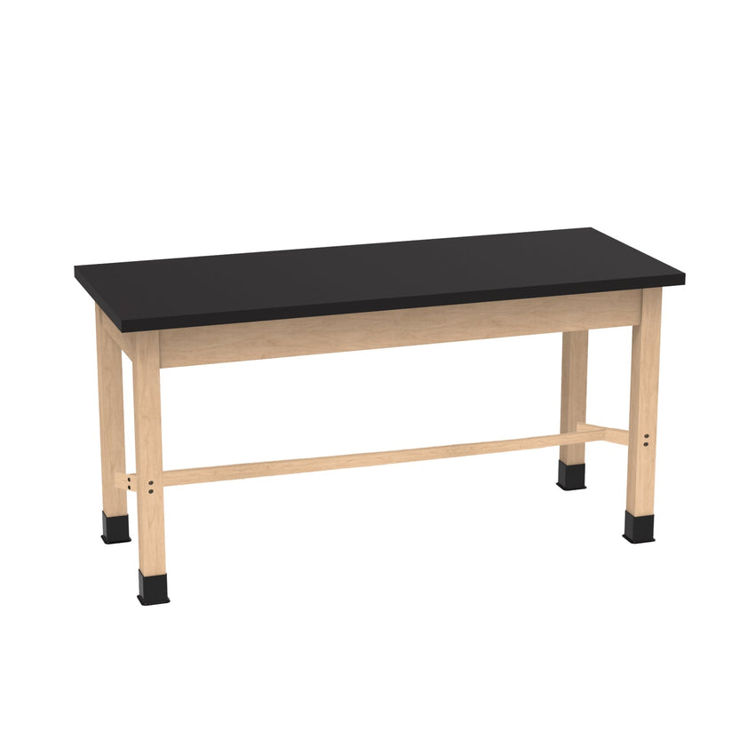 Diversified Woodcrafts Science Table - Plain Apron - 48" W x 42" D - Solid Wood Frame and Adjustable Glides - SchoolOutlet
