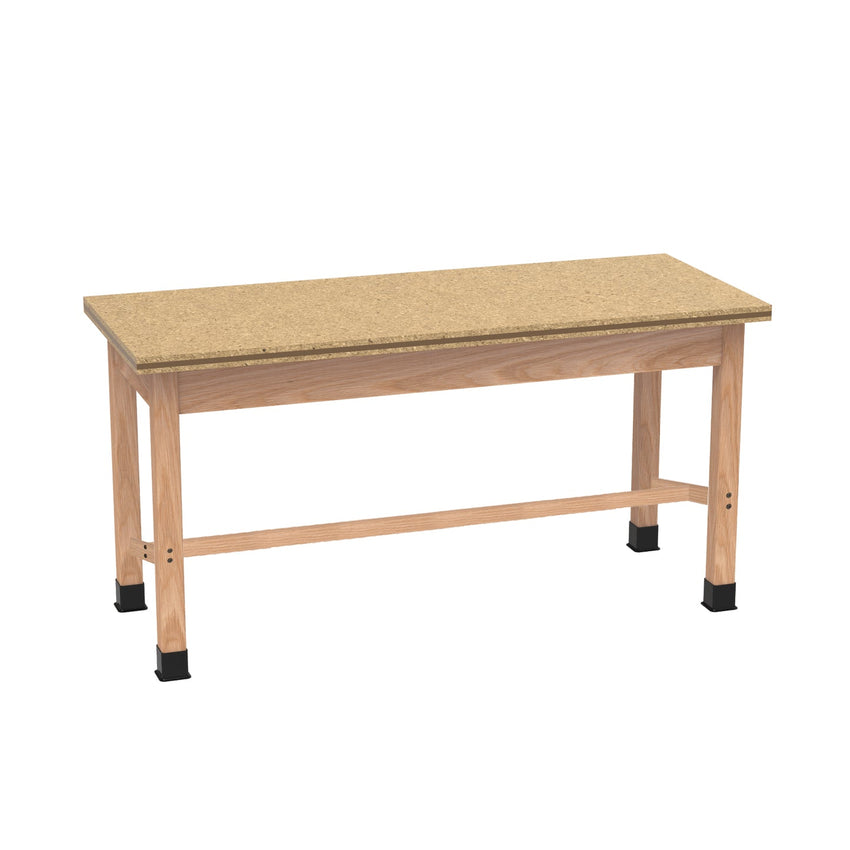 Diversified Woodcrafts Science Table - Plain Apron - 48" W x 42" D - Solid Wood Frame and Adjustable Glides - SchoolOutlet