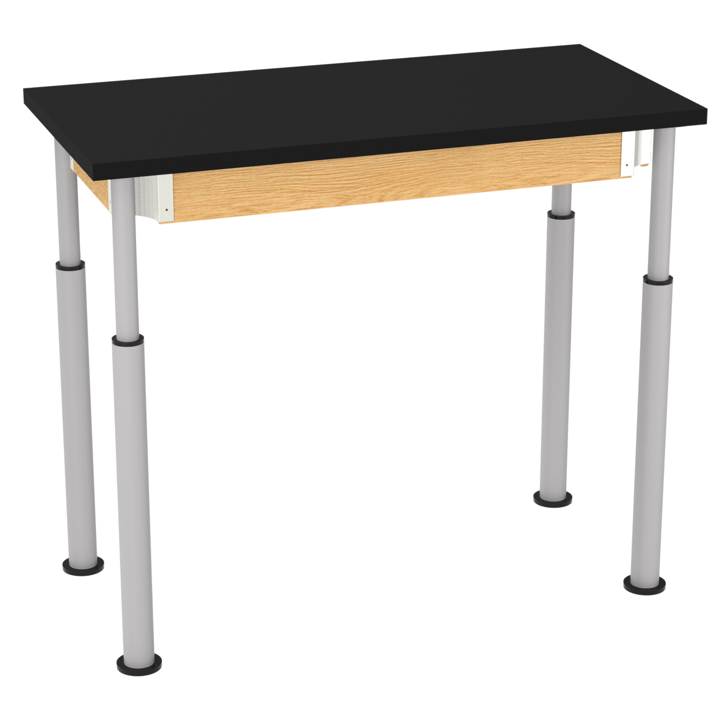 Diversified Woodcrafts Hybrid Table ADA Compliant ChemGuard Adjustable Lab Station 48"W x 24"L x 27" - 39"H (DIV - P8102BK) - SchoolOutlet