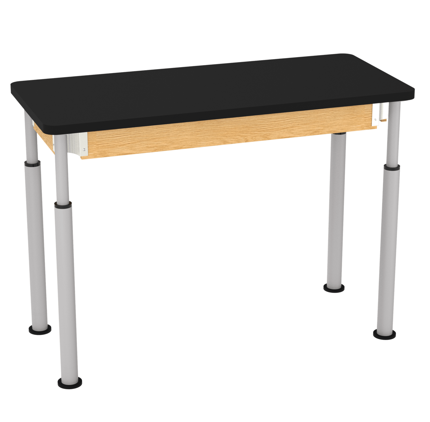 Diversified Woodcrafts Uplift Hybrid Table ADA Compliant High Pressure Laminate Adjustable Lab Station 54"W x 24"L x 27" - 39"H (DIV - P820LBBK) - SchoolOutlet