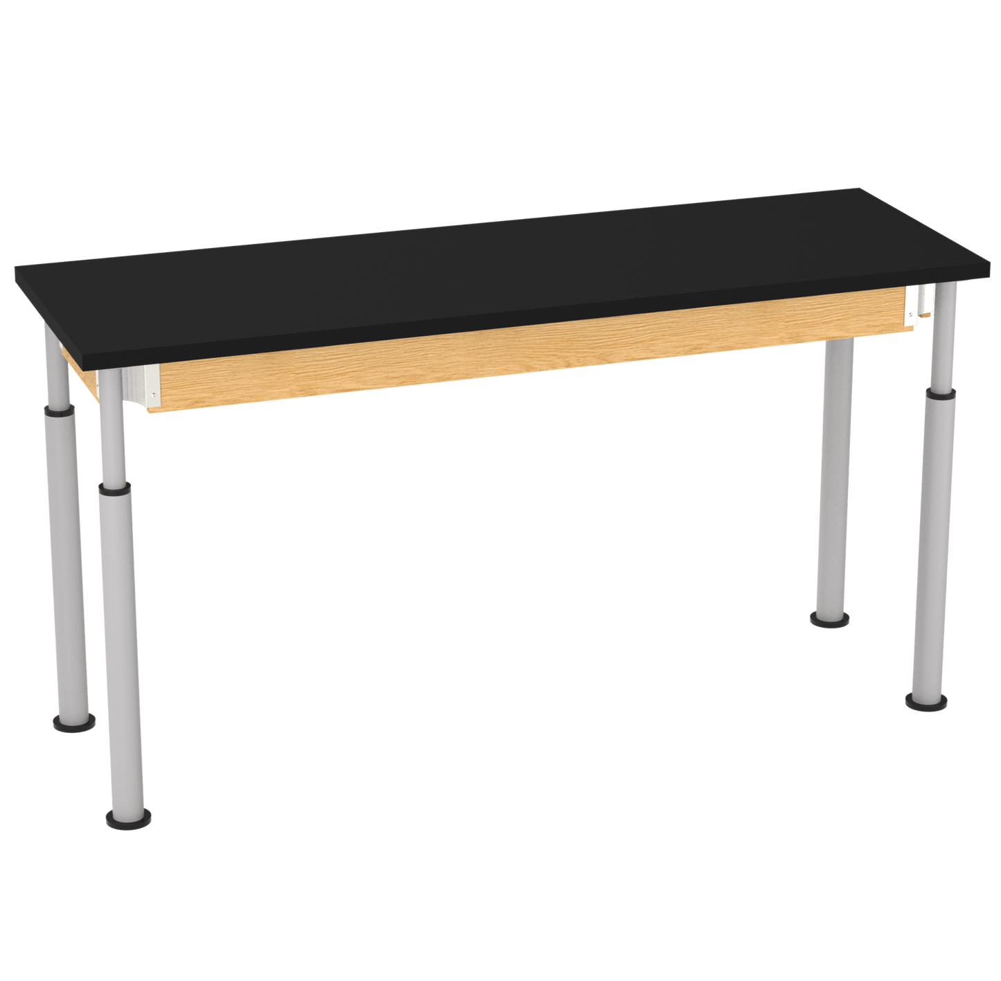 Diversified Woodcrafts Uplift Hybrid Table ADA Compliant ChemGuard Adjustable Lab Station 72"W x 24"L x 27" - 39"H (DIV - P8302BK) - SchoolOutlet