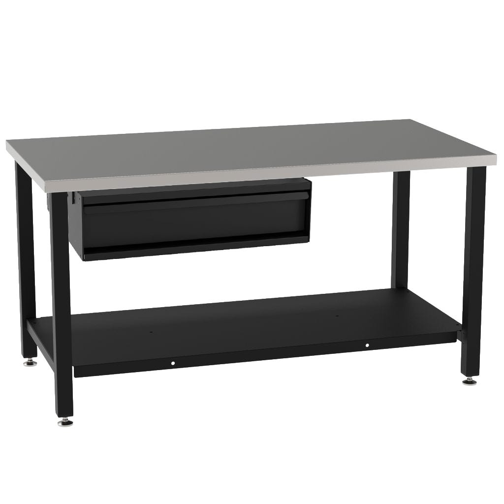 Diversified Woodcrafts Under-Mount Metal Cabinet with Single Drawer for Fabrication Prep Tables (DIV-DMW-DRW1P)