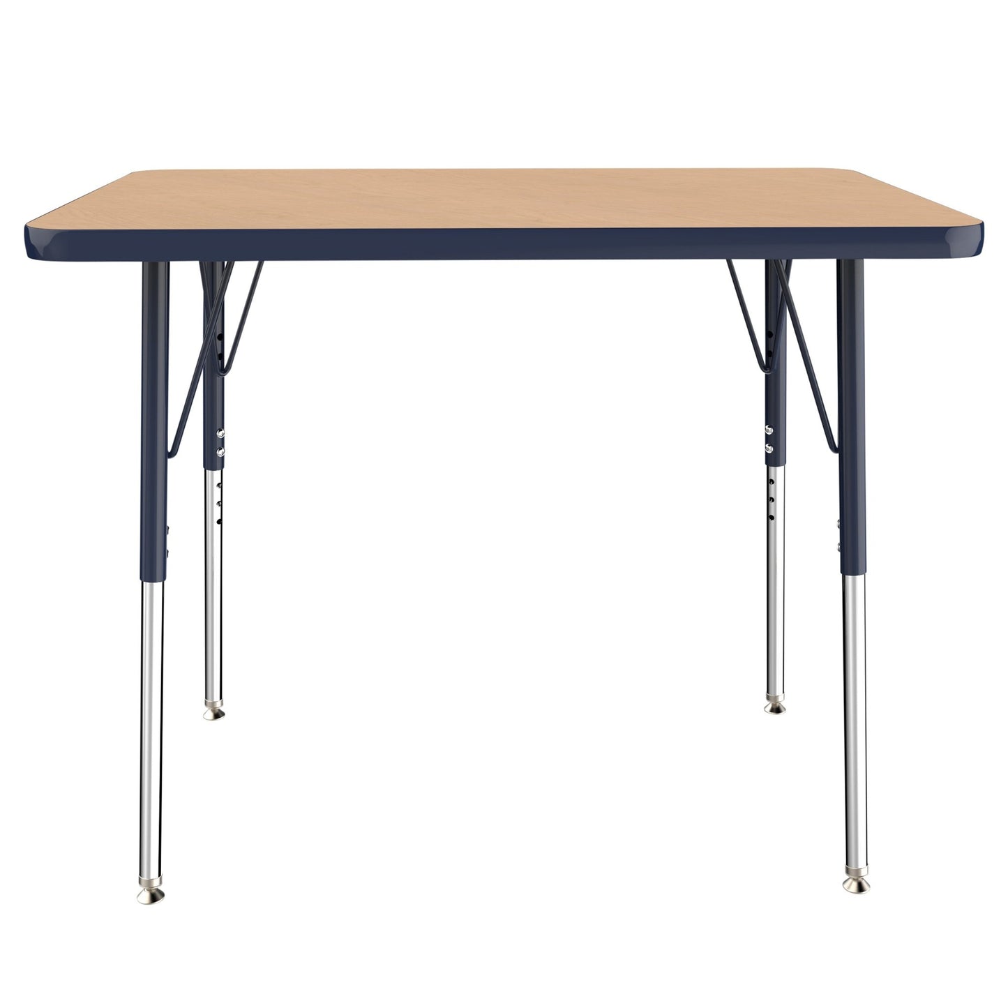 FDP 24" x 36" Rectangle T - Molding Activity Table with Adjustable Standard Swivel Glide Legs (FDP - 10003 - XX) - SchoolOutlet
