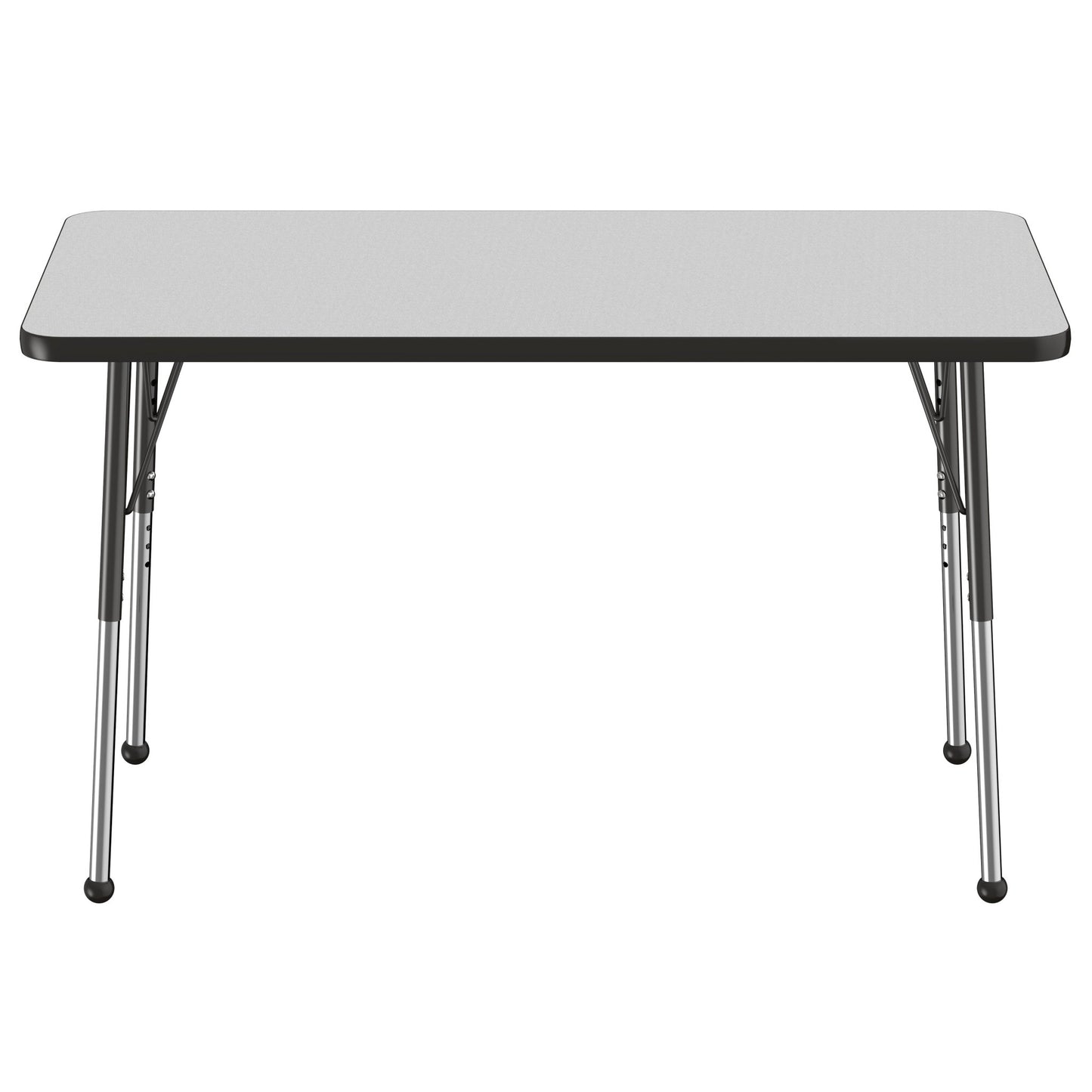 FDP 24" x 48" Rectangle T - Molding Activity Table with Adjustable Standard Ball Glide Legs (FDP - 10008 - XX) - SchoolOutlet