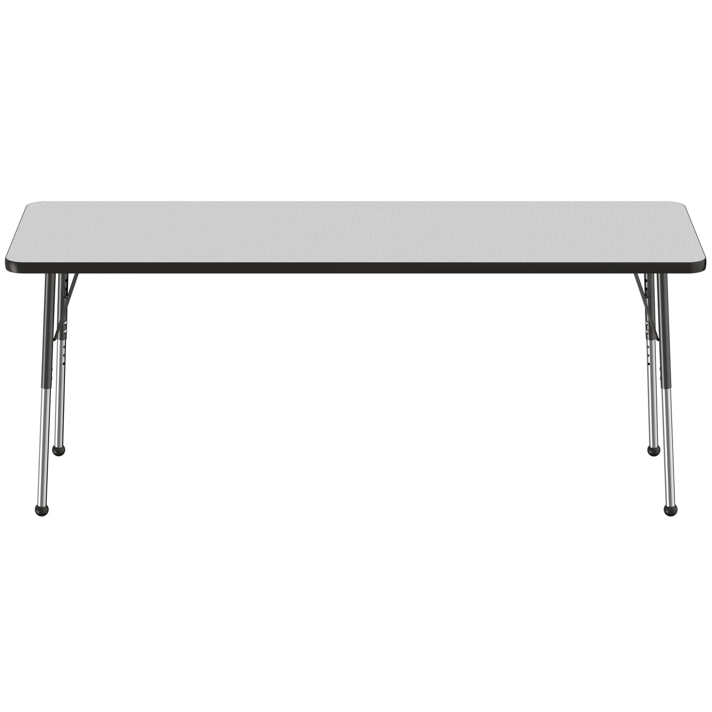 FDP 24" x 72" Rectangle T - Molding Activity Table with Adjustable Standard Ball Glide Legs (FDP - 10016 - XX) - SchoolOutlet