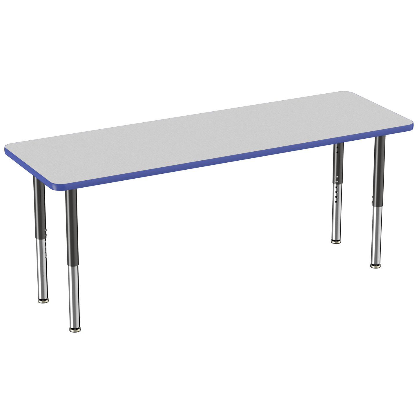 FDP 24" x 72" Rectangle T - Molding Activity Table with Adjustable Super Legs (FDP - 10018 - XX) - SchoolOutlet