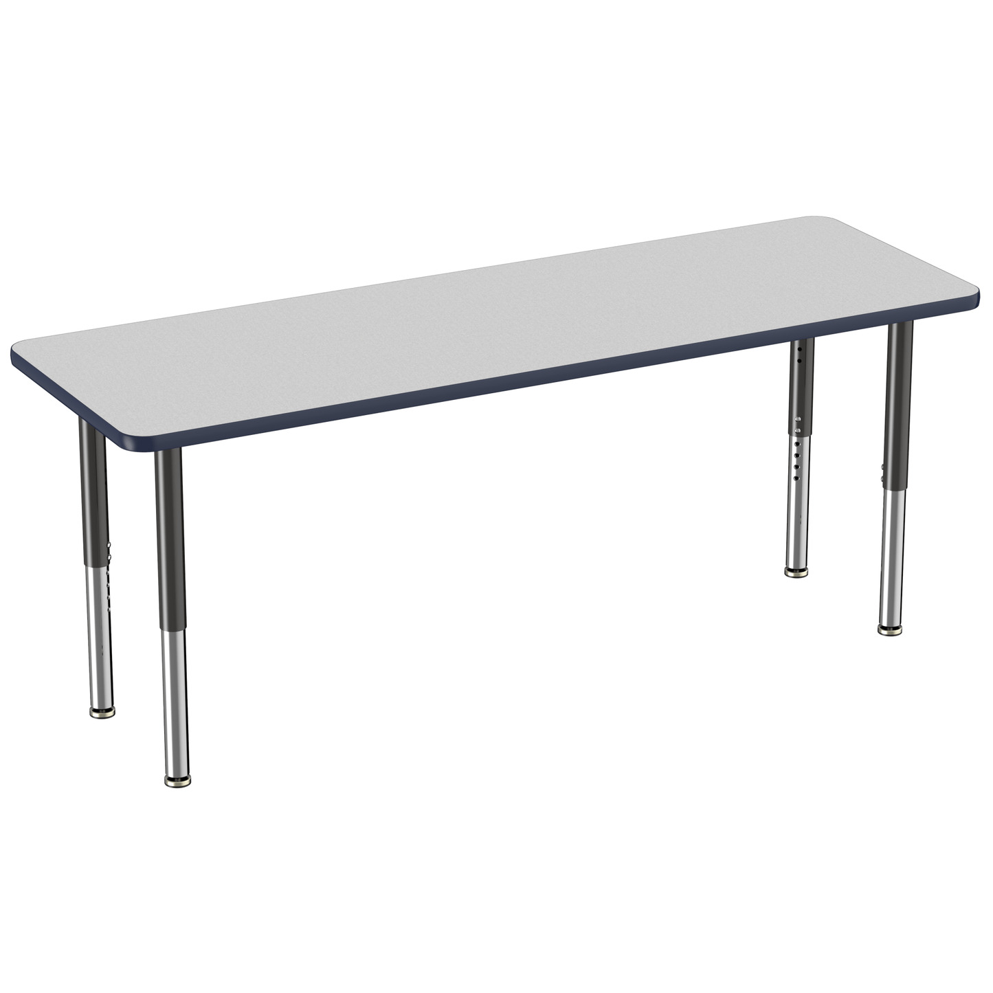 FDP 24" x 72" Rectangle T - Molding Activity Table with Adjustable Super Legs (FDP - 10018 - XX) - SchoolOutlet