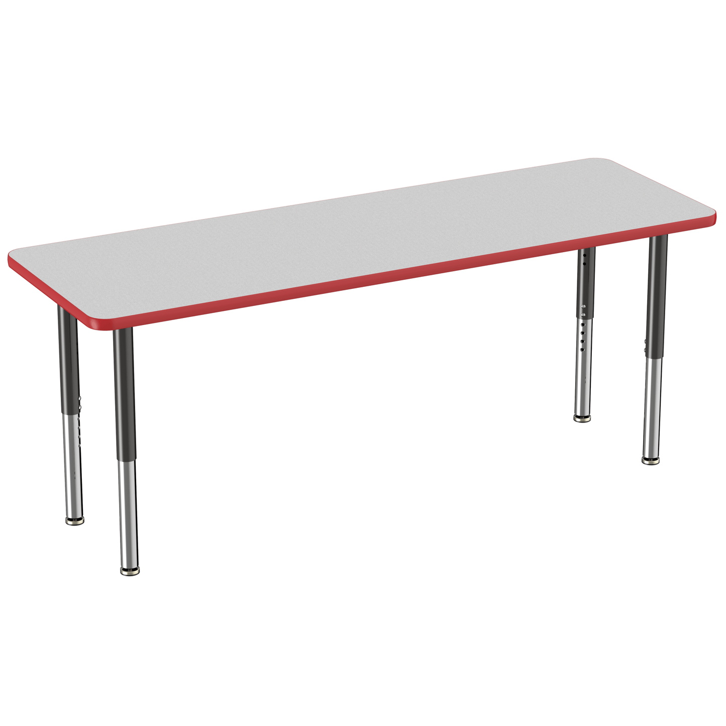 FDP 24" x 72" Rectangle T - Molding Activity Table with Adjustable Super Legs (FDP - 10018 - XX) - SchoolOutlet