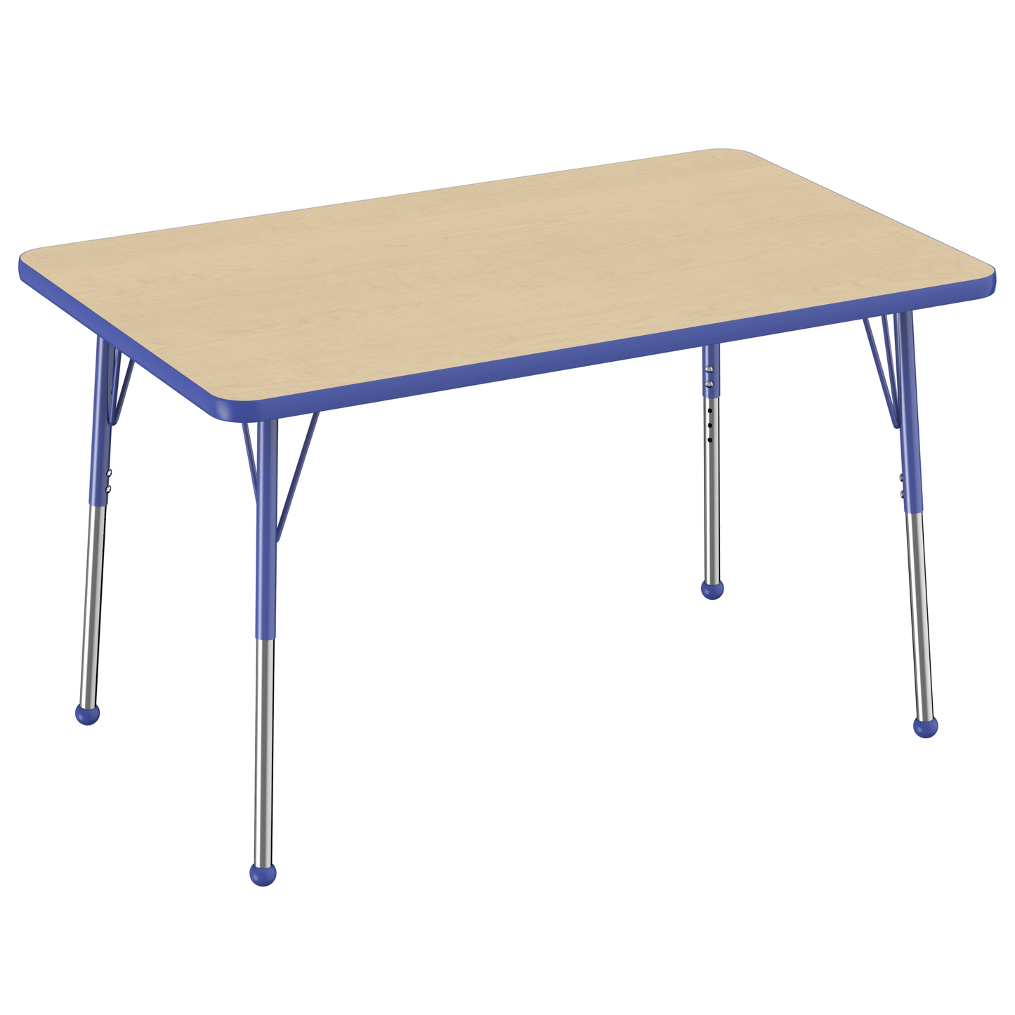 FDP 30" x 48" Rectangle T - Molding Activity Table with Adjustable Standard Ball Glide Legs (FDP - 10020 - XX) - SchoolOutlet