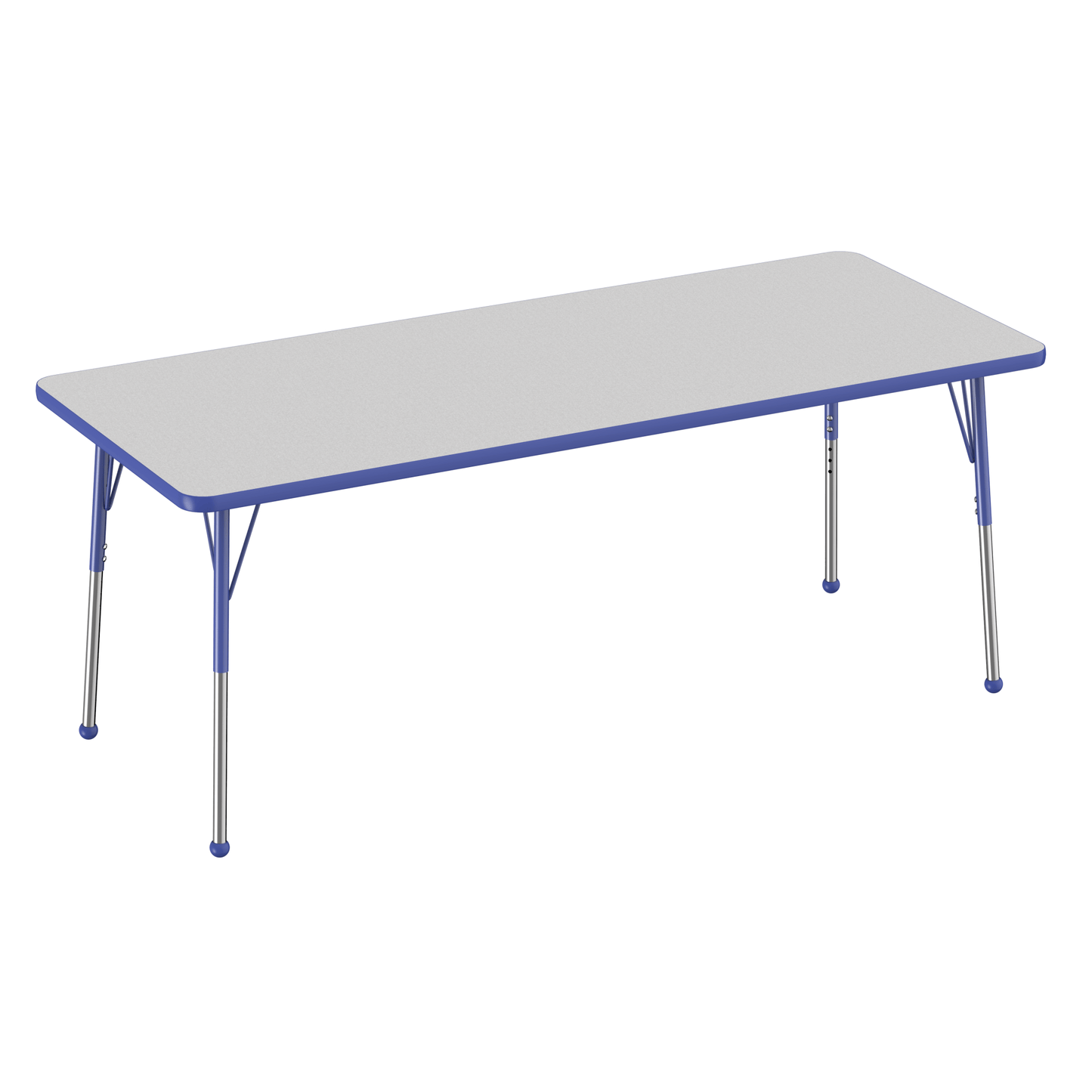FDP 30" x 72" Rectangle T - Molding Activity Table with Adjustable Standard Ball Glide Legs (FDP - 10028 - XX) - SchoolOutlet