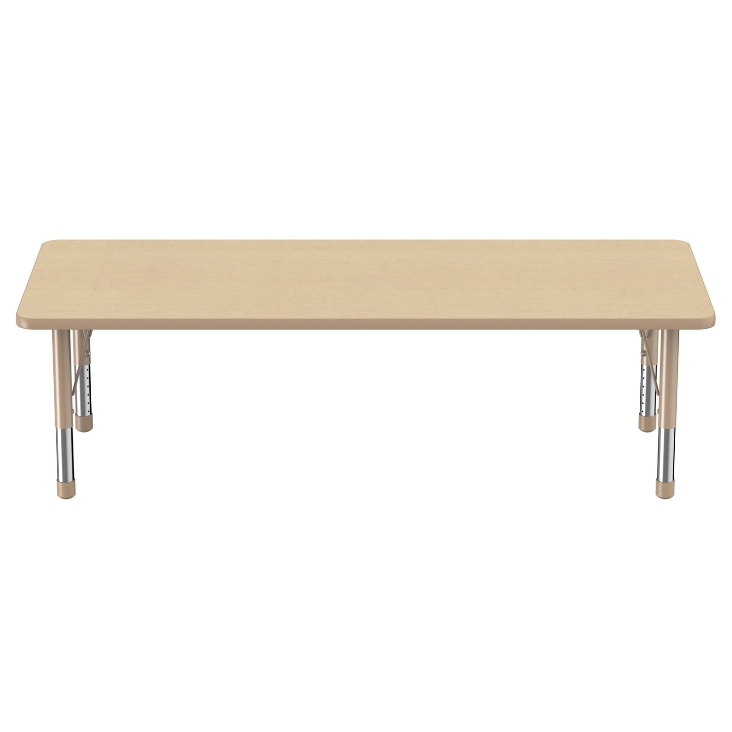 FDP 30" x 72" Rectangle T - Molding Activity Table with Adjustable Chunky Legs (FDP - 10029 - XX) - SchoolOutlet