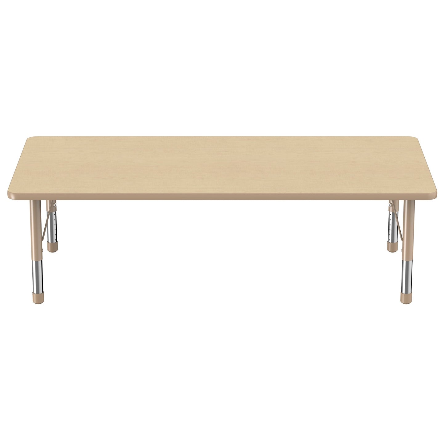 FDP 36" x 72" Rectangle T - Molding Activity Table with Adjustable Chunky Legs (FDP - 10037 - XX) - SchoolOutlet