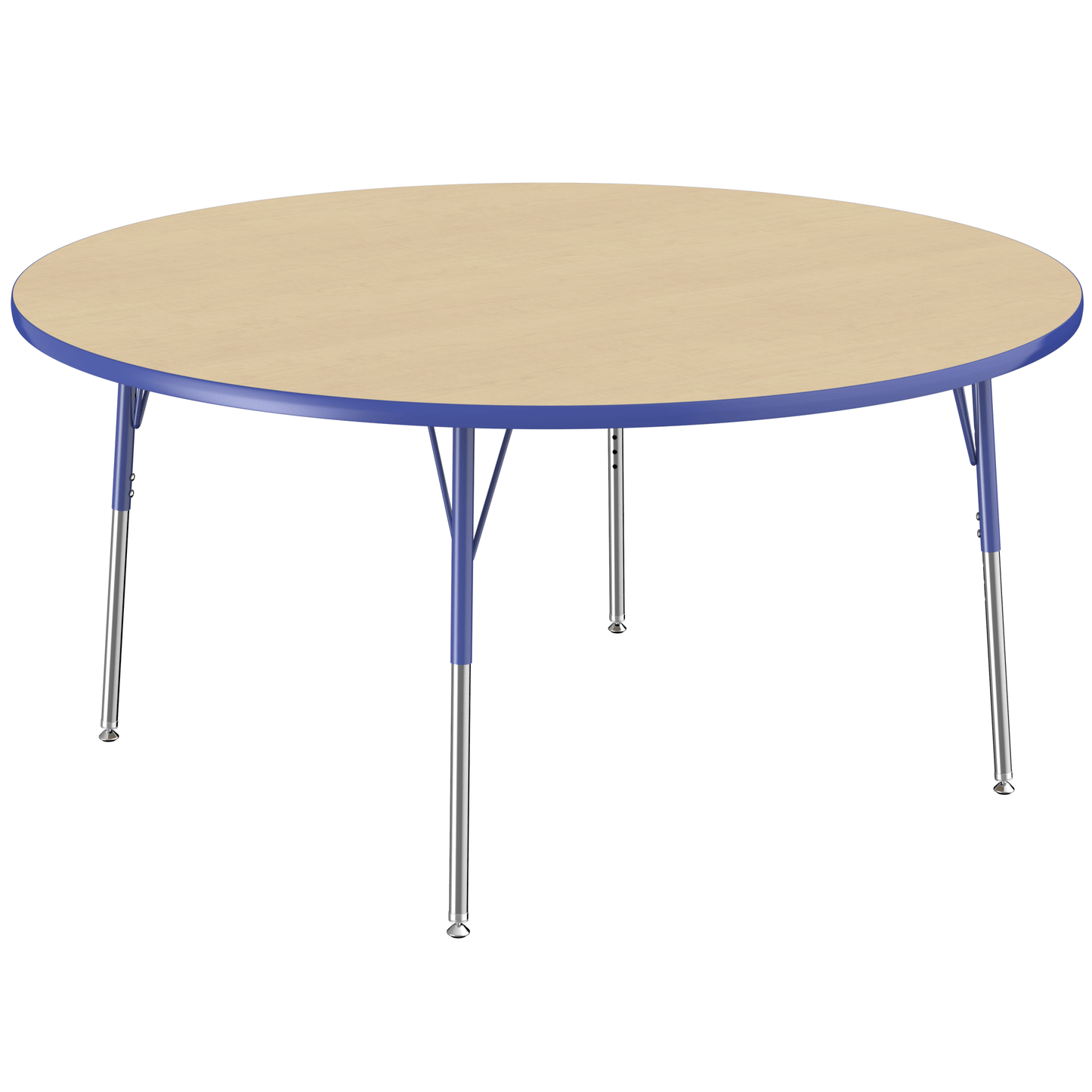 FDP 60" Round T - Molding Activity Table with Adjustable Standard Swivel Glide Legs (FDP - 10047 - XX) - SchoolOutlet