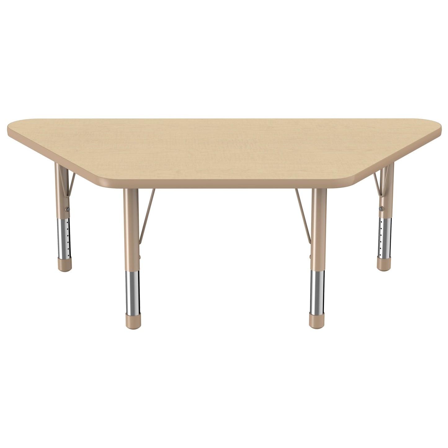 FDP 30" x 60" Trapezoid T - Molding Activity Table with Adjustable Chunky Legs (FDP - 10072 - XX) - SchoolOutlet
