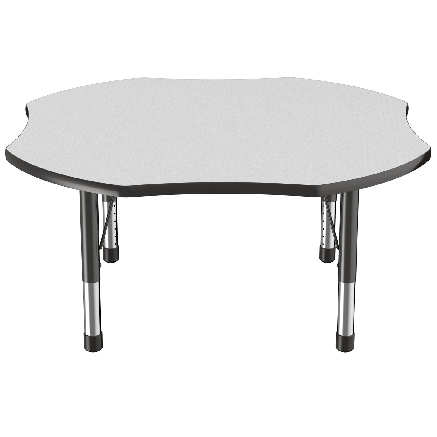 FDP 48" x 48" Clover T - Molding Activity Table with Adjustable Chunky Legs (FDP - 10083 - XX) - SchoolOutlet