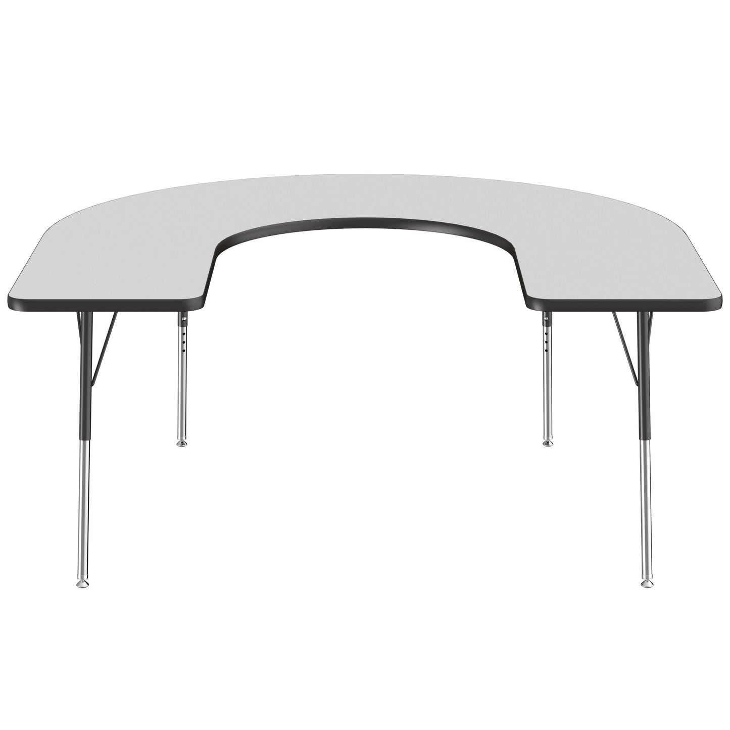 FDP 60" x 66" Horseshoe T - Molding Activity Table with Adjustable Standard Swivel Glide Legs (FDP - 10093 - XX) - SchoolOutlet