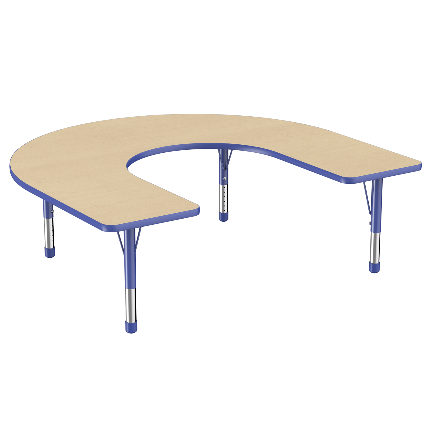 FDP 60" x 66" Horseshoe T - Molding Activity Table with Adjustable Chunky Legs (FDP - 10095 - XX) - SchoolOutlet