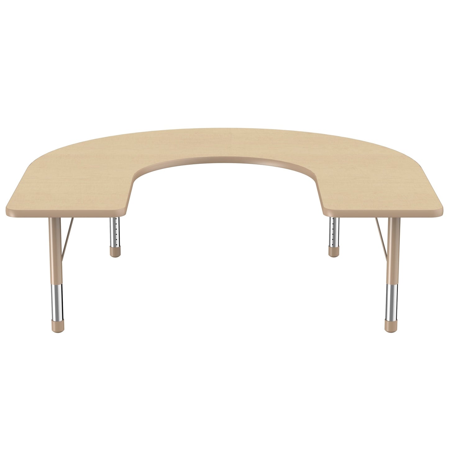 FDP 60" x 66" Horseshoe T - Molding Activity Table with Adjustable Chunky Legs (FDP - 10095 - XX) - SchoolOutlet