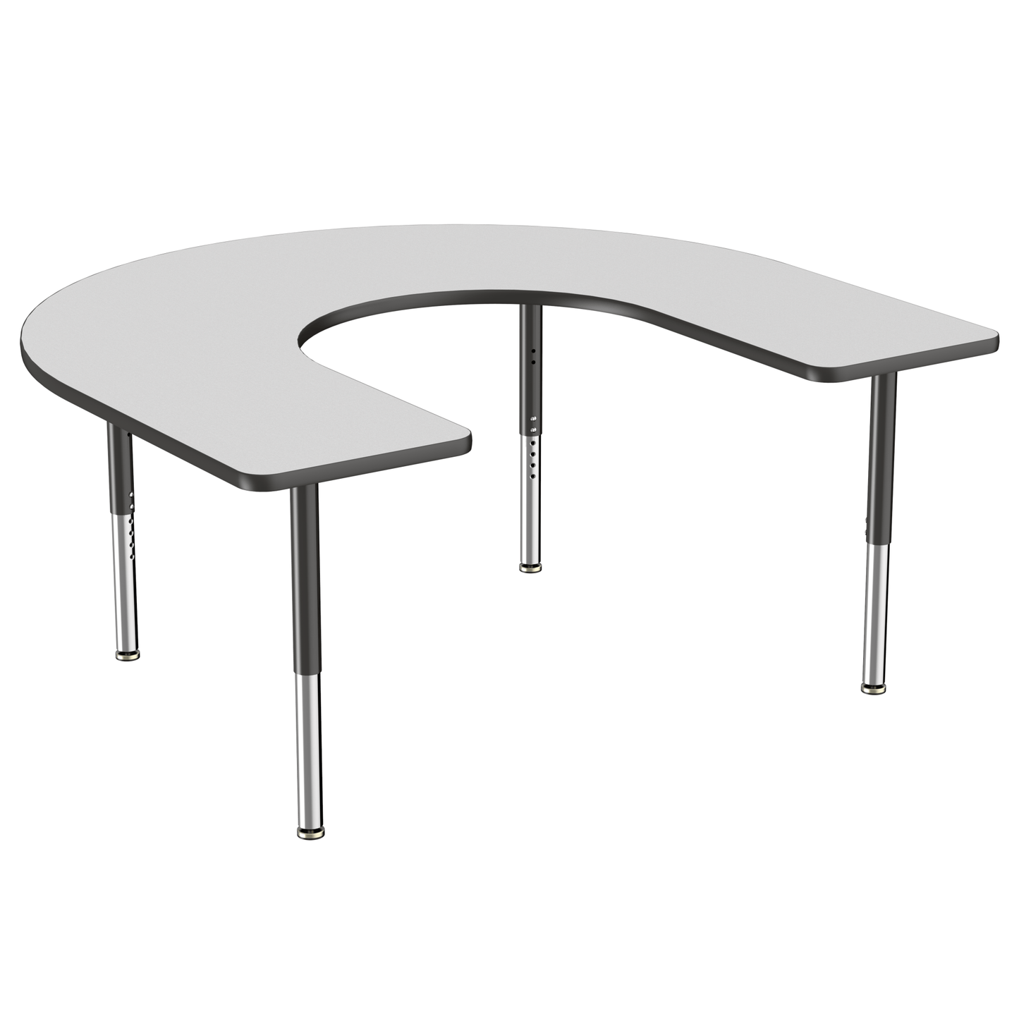 FDP 60" x 66" Horseshoe T - Molding Activity Table with Adjustable Super Legs (FDP - 10096 - XX) - SchoolOutlet