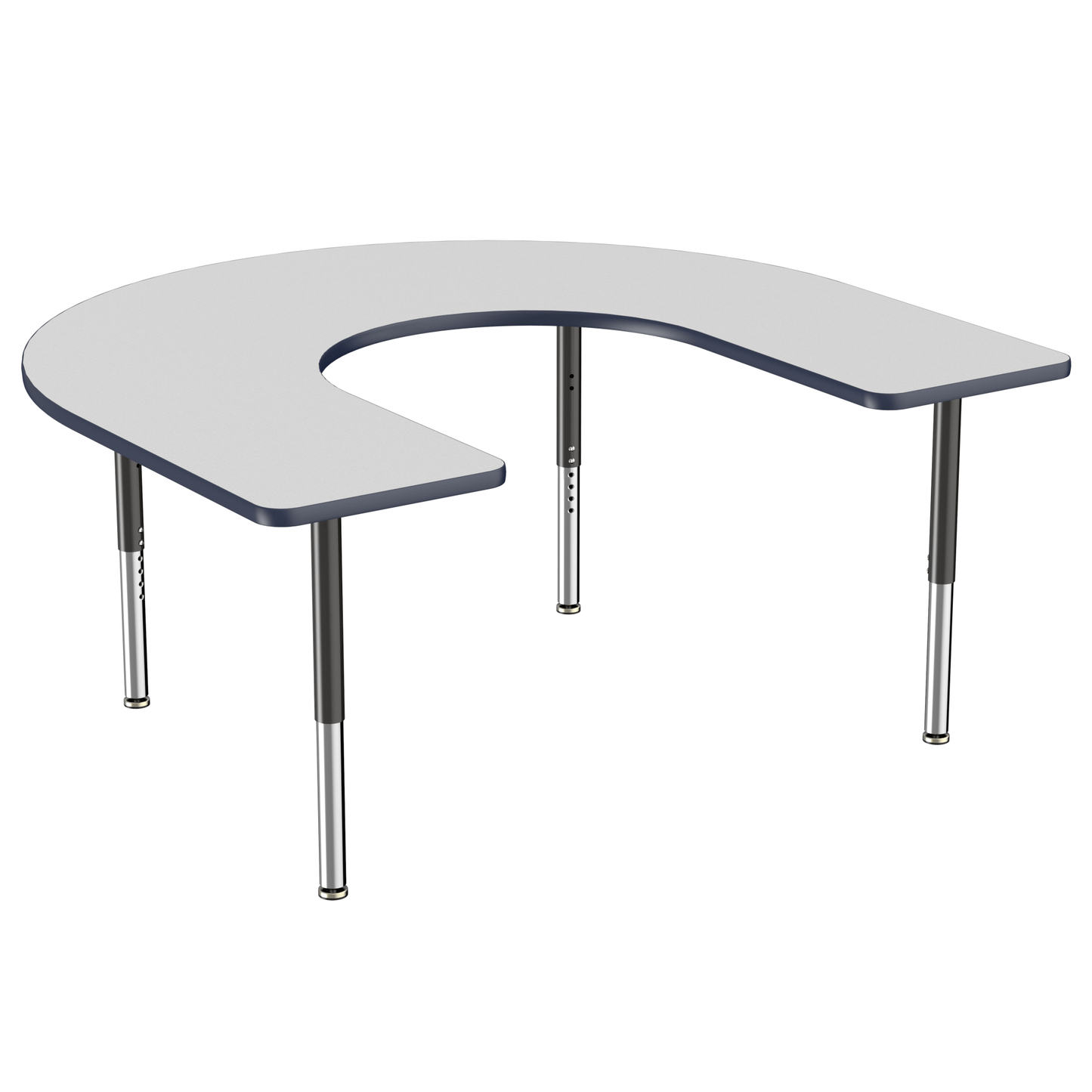 FDP 60" x 66" Horseshoe T - Molding Activity Table with Adjustable Super Legs (FDP - 10096 - XX) - SchoolOutlet