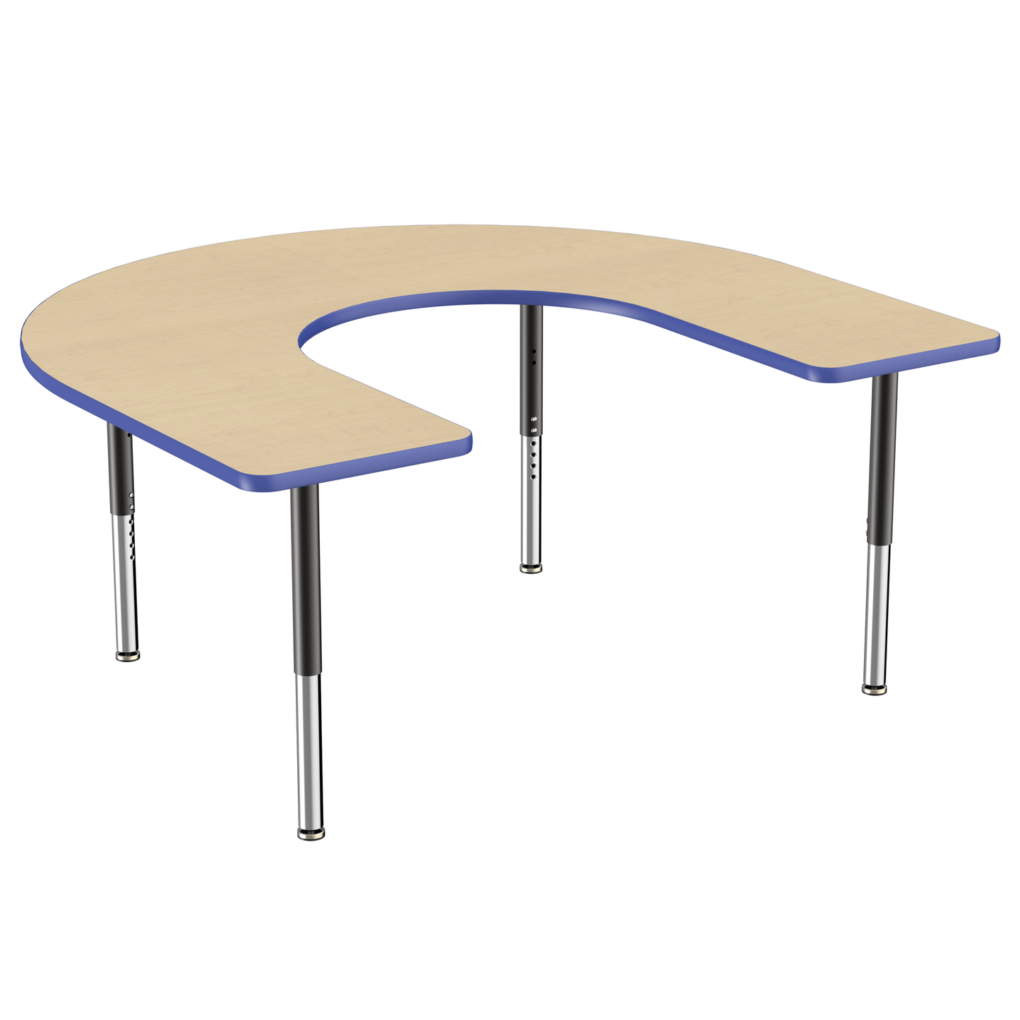 FDP 60" x 66" Horseshoe T - Molding Activity Table with Adjustable Super Legs (FDP - 10096 - XX) - SchoolOutlet