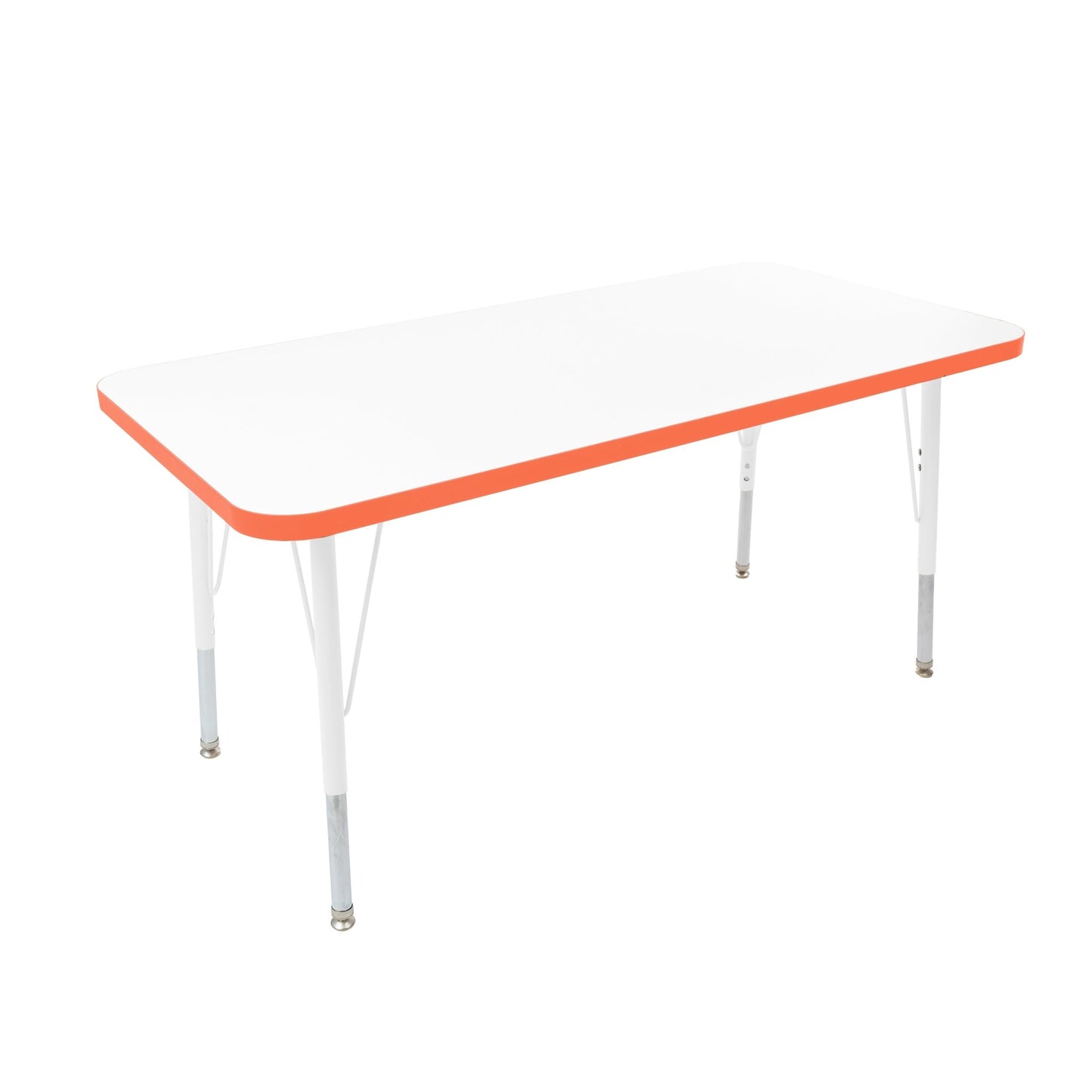 FDP 24" x 48" Rectangle Thermofused Activity Table with Adjustable Standard Swivel Glide Legs (FDP - 10111 - XX) - SchoolOutlet