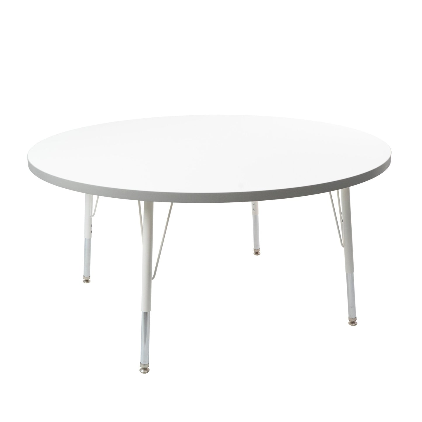 FDP 48" Round Thermofused Activity Table with Adjustable Standard Swivel Glide Legs (FDP - 10120 - XX) - SchoolOutlet