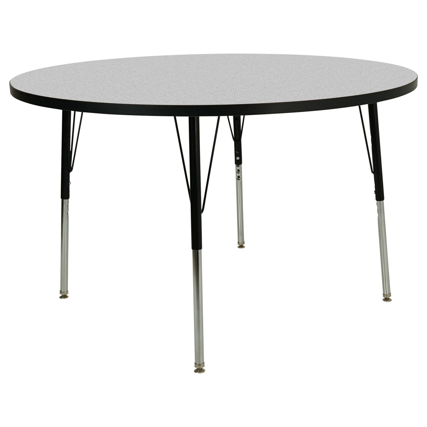 FDP 48" Round Thermofused Activity Table with Adjustable Standard Swivel Glide Legs (FDP - 10120 - XX) - SchoolOutlet
