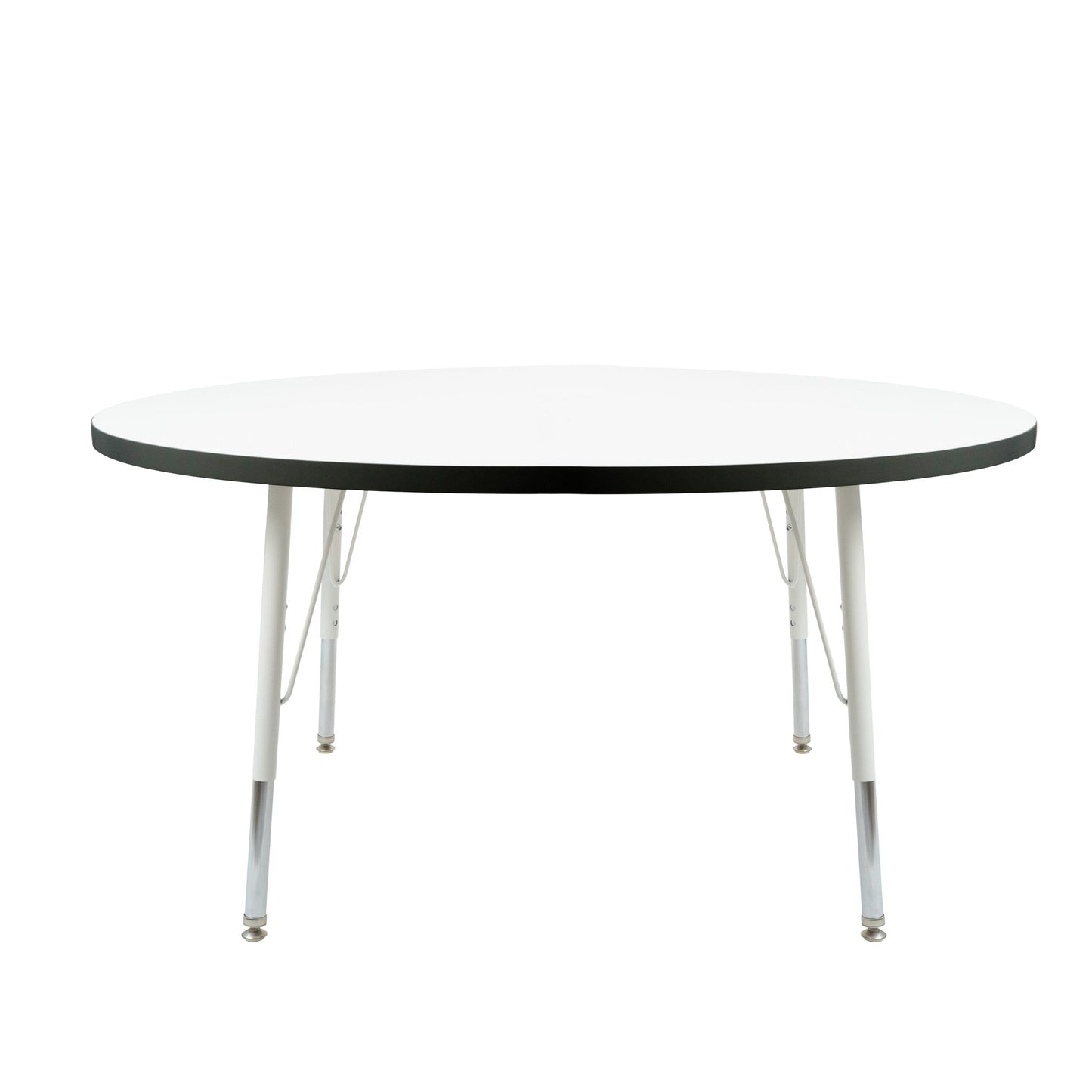FDP 48" Round Thermofused Activity Table with Adjustable Standard Swivel Glide Legs (FDP - 10120 - XX) - SchoolOutlet