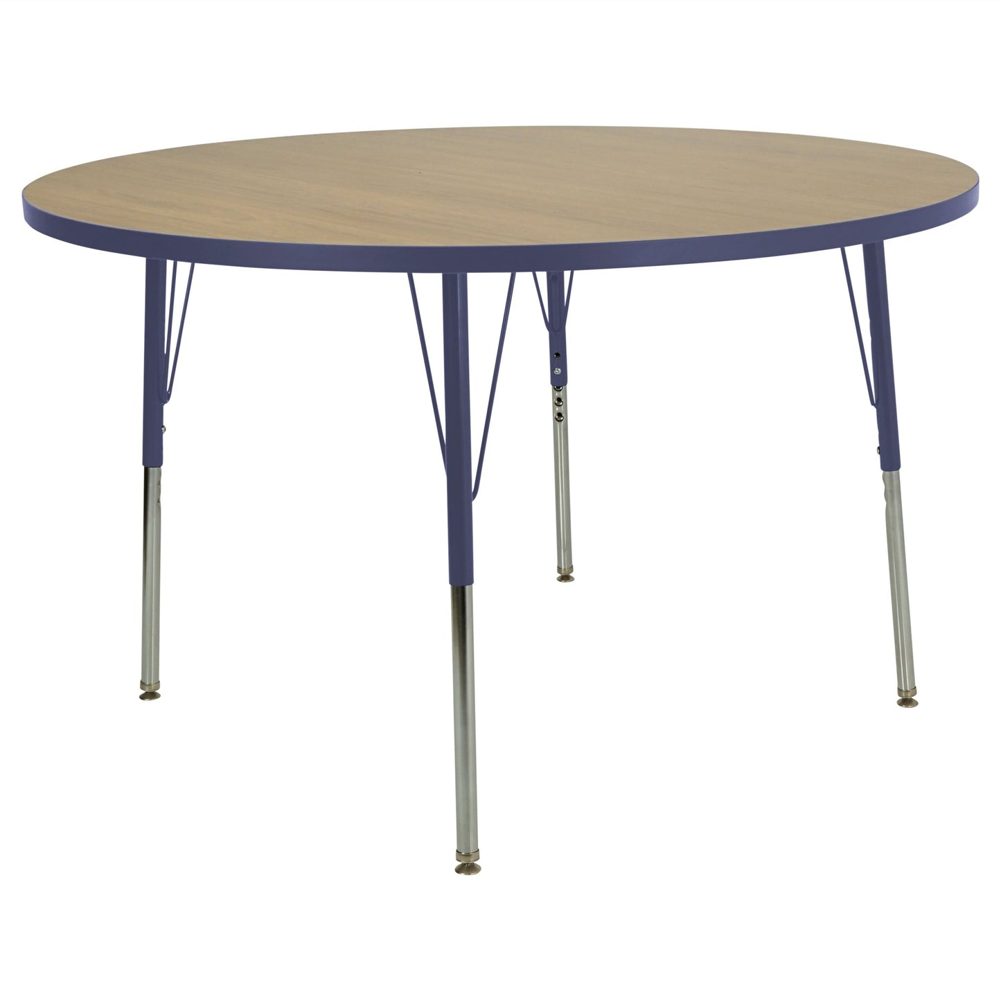 FDP 48" Round Thermofused Activity Table with Adjustable Standard Swivel Glide Legs (FDP - 10120 - XX) - SchoolOutlet
