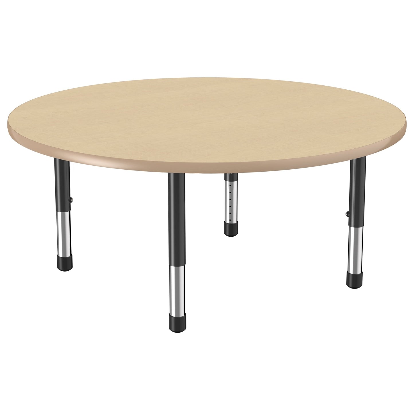 FDP 48" Round Thermofused Activity Table with Adjustable Chunky Legs (FDP - 10139 - XX) - SchoolOutlet
