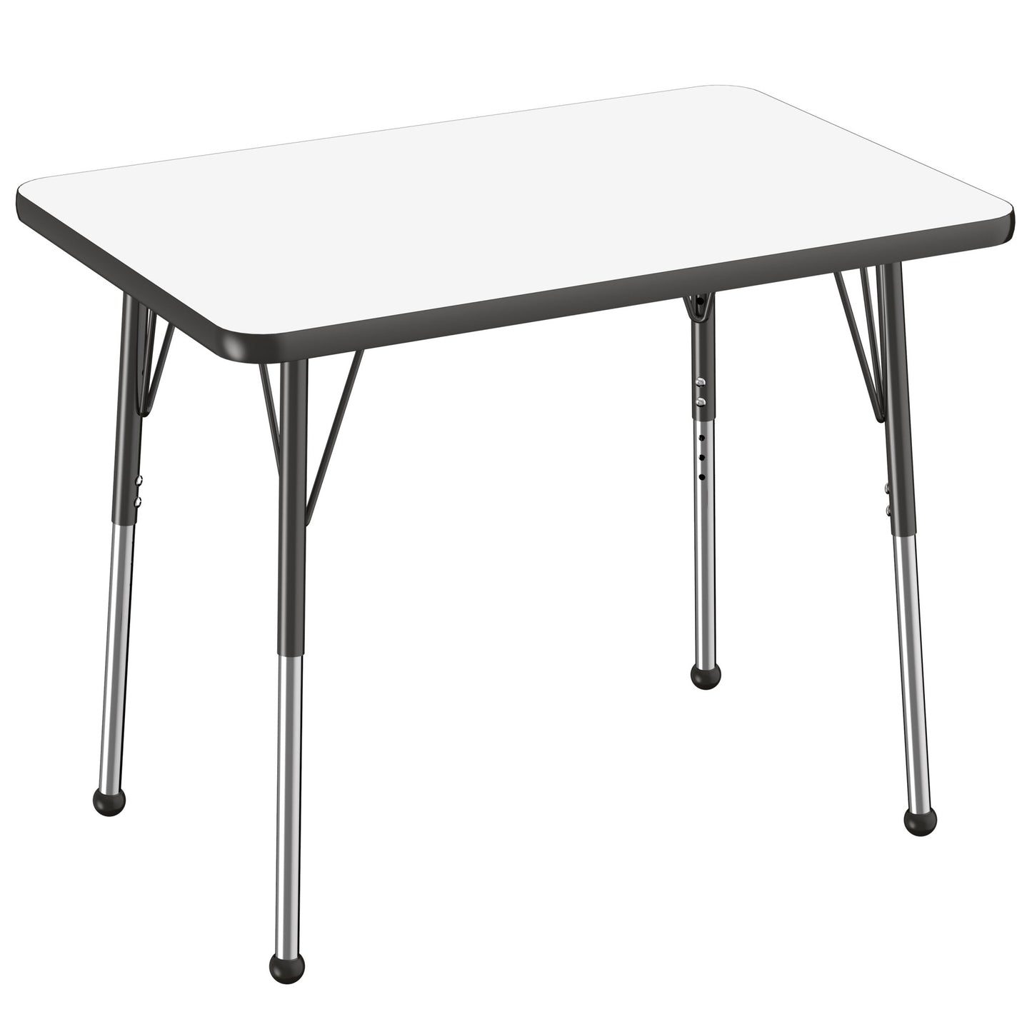 FDP 24" x 36" Rectangle Dry - Erase Activity Table with Adjustable Standard Ball Glide Legs (FDP - 10157 - XX) - SchoolOutlet