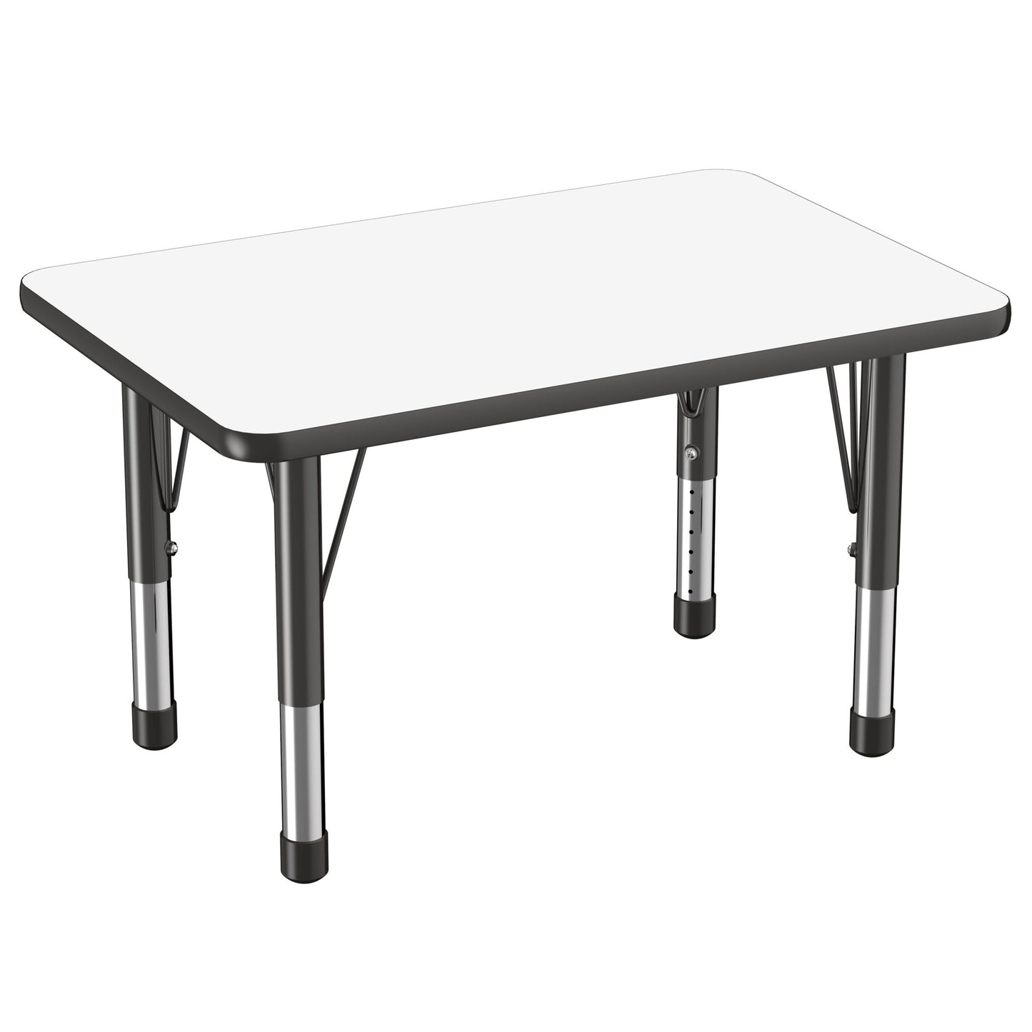 FDP 24" x 36" Rectangle Dry - Erase Activity Table with Adjustable Chunky Legs (FDP - 10158 - XX) - SchoolOutlet