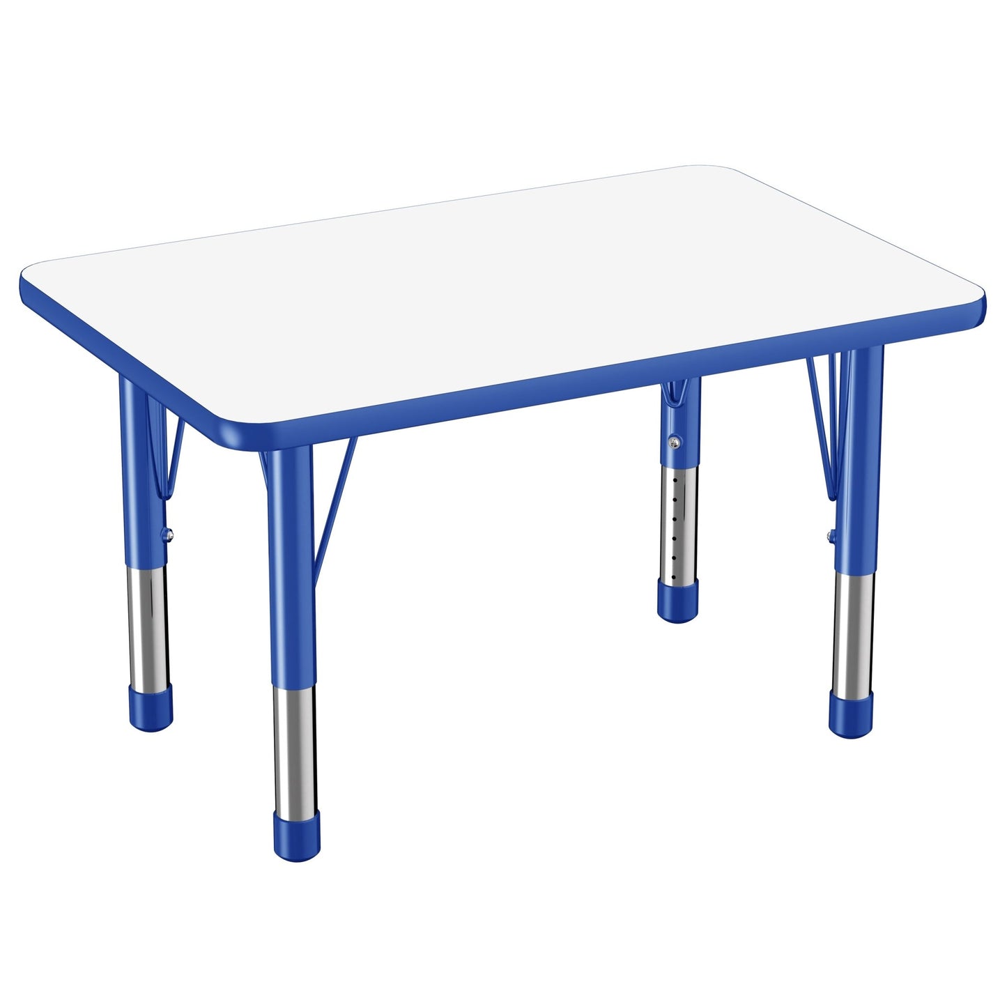 FDP 24" x 36" Rectangle Dry - Erase Activity Table with Adjustable Chunky Legs (FDP - 10158 - XX) - SchoolOutlet