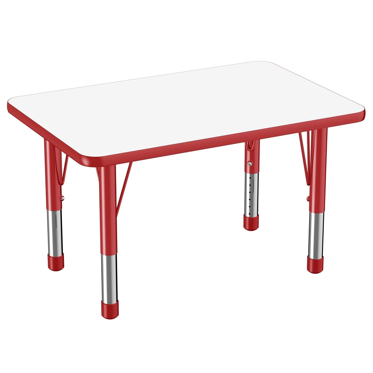 FDP 24" x 36" Rectangle Dry - Erase Activity Table with Adjustable Chunky Legs (FDP - 10158 - XX) - SchoolOutlet