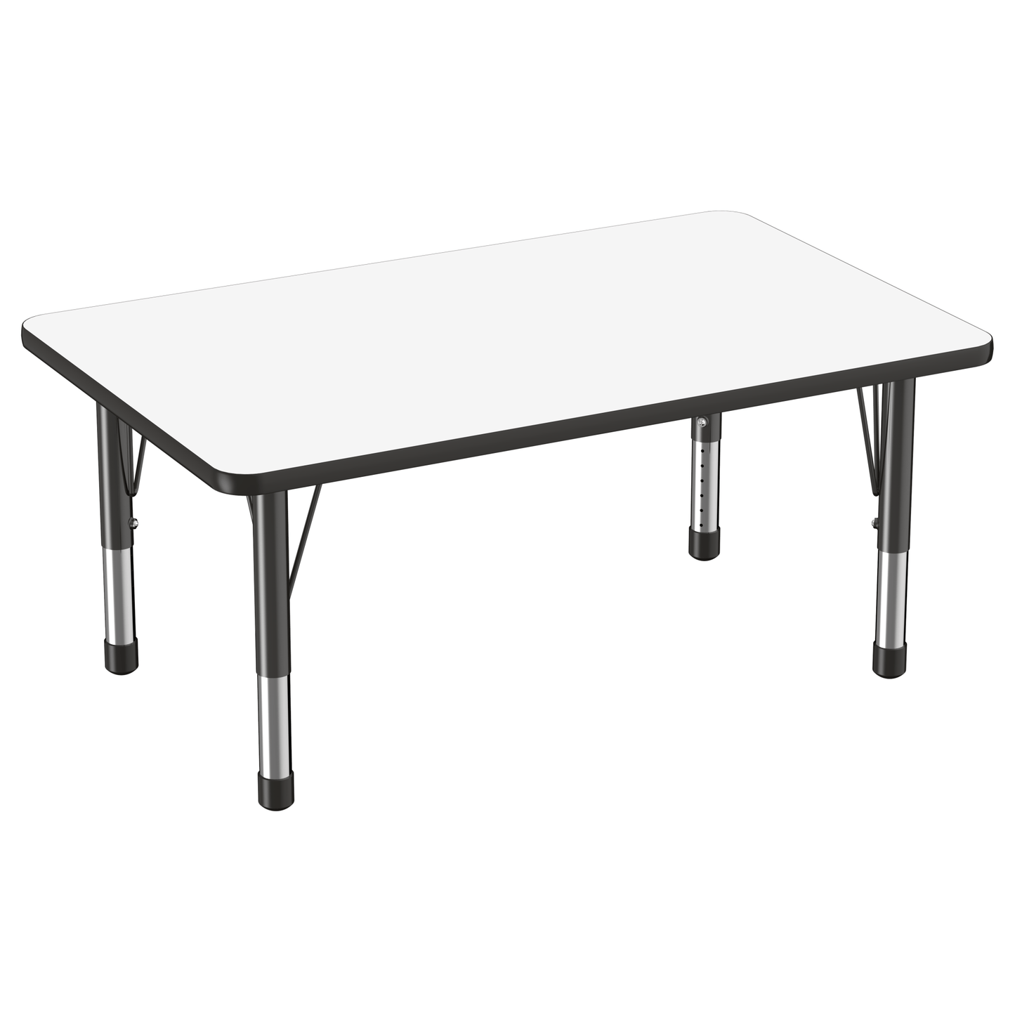 FDP 30" x 48" Rectangle Dry - Erase Activity Table with Adjustable Chunky Legs (FDP - 10174 - XX) - SchoolOutlet