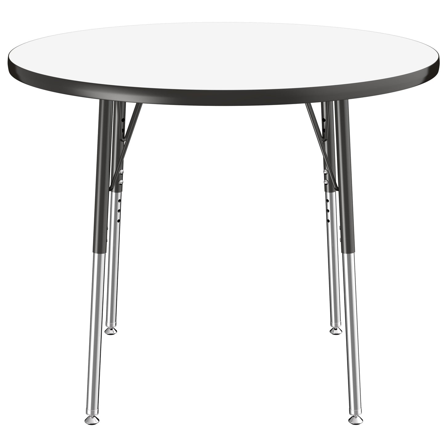 FDP 36" Round Dry - Erase Activity Table with Adjustable Standard Swivel Glide Legs (FDP - 10192 - XX) - SchoolOutlet